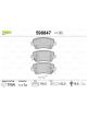 Valeo Brake Pad Set with Lock Screw 116.5mm Width