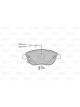 Valeo Brake Pad Set with Lock Screw 136.7mm Width