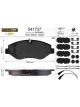 Valeo Brake Pad Set with Lock Screw 163.2mm Width