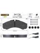 Valeo Brake Pad Set with Lock Screw 164.5mm Width