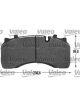 Valeo Brake Pad Set with Lock Screw 175.4mm Width