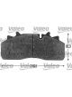 Valeo Brake Pad Set with Lock Screw 210.2mm Width