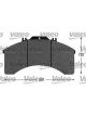 Valeo Brake Pad Set with Lock Screw 241mm Width