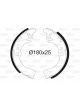 Valeo Brake Shoe Set 25mm Width 180mm Dia