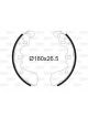 Valeo Brake Shoe Set 25mm Width 180mm Dia