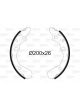 Valeo Brake Shoe Set 26mm Width 200mm Dia