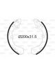 Valeo Brake Shoe Set 30mm Width 200mm Dia