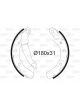 Valeo Brake Shoe Set 31mm Width 180mm Dia