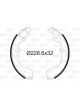 Valeo Brake Shoe Set 32mm Width 228mm Dia