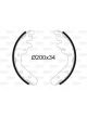 Valeo Brake Shoe Set 34mm Width 200mm Dia
