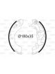 Valeo Brake Shoe Set 35mm Width 180mm Dia