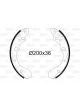 Valeo Brake Shoe Set 35mm Width 200mm Dia