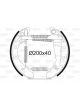 Valeo Brake Shoe Set 40mm Wheel Brake Cylinder Pre-Assembled 200mm