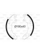 Valeo Brake Shoe Set 40mm Width 180mm Dia