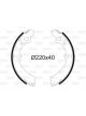 Valeo Brake Shoe Set 40mm Width 220mm Dia