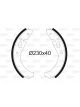 Valeo Brake Shoe Set 40mm Width 230mm Dia