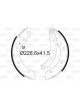 Valeo Brake Shoe Set 41.5mm Width 228.6mm Dia