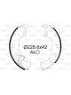 Valeo Brake Shoe Set 42mm Width 228mm Dia