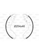 Valeo Brake Shoe Set 45mm Width 254mm Dia
