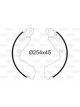 Valeo Brake Shoe Set 45mm Width 254mm Dia