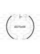 Valeo Brake Shoe Set 55mm Width 270mm Dia