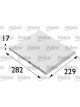 Valeo Cabin Air Filter Height 18mm, Width 221mm, Length 288mm Particle