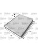 Valeo Cabin Air Filter Height 20mm, Width 173mm, Length 247mm Particle