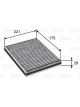 Valeo Cabin Air Filter Height 29mm, Width 175mm, Length 221mm Charcoal