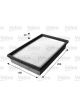 Valeo Cabin Air Filter Height 49mm, Width 188mm, Length 269mm Particle