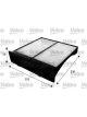 Valeo Cabin Air Filter Height 58mm, Width 225mm, Length 236mm Particle