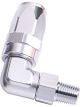 Aeroflow Male NPT Taper Swivel 90Â° Hose End 1/8