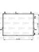 Valeo Condenser 552mm Width 388mm Length 22mm Depth Aluminium