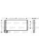 Valeo Condenser 678mm Width 260mm Length 48mm Depth