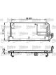 Valeo Condenser R134a w/o Dehumidifier 600mm Width 274mm Length 20mm