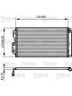 Valeo Condenser R134a w/o Dehumidifier 605mm Width 348mm Length 16mm