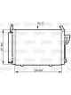 Valeo Condenser R134a with Dryer 434mm Width 343mm Length 17mm Depth