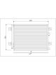 Valeo Condenser R134a with Dryer 513mm Width 396mm Length 12mm Depth