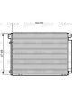 Valeo Condenser R134a with Dryer 670mm Width 465mm Length 16mm Depth