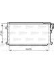 Valeo Condenser w/o Dehumidifier 676mm Width 352mm Length 26mm Depth