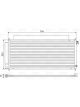 Valeo Condenser w/o Dehumidifier 714mm Width 323mm Length 16mm Depth