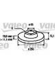 Valeo Disc Brake Rotor (Single) 255mm