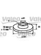 Valeo Disc Brake Rotor (Single) 231mm