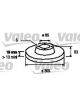 Valeo Disc Brake Rotor (Single) 303mm