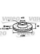 Valeo Disc Brake Rotor (Single) Vented 238mm