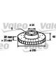 Valeo Disc Brake Rotor (Single) Vented 255mm