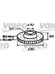 Valeo Disc Brake Rotor (Single) Vented 333mm