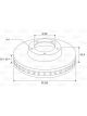 Valeo Disc Brake Rotor (Single) Vented 320mm