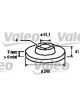 Valeo Brake Rotor (Single) Rear