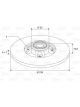 Valeo Brake Rotor (Single) Rear w/o ABS Sensor Ring