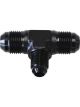 Aeroflow Flare AN Stepped Tee -6AN With -4AN On The Side Black